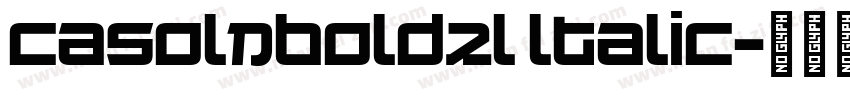 casolnboldzl ltalic字体转换